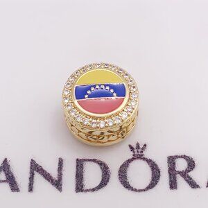 Pandora Venezuela Flag pendant Gold-Plated